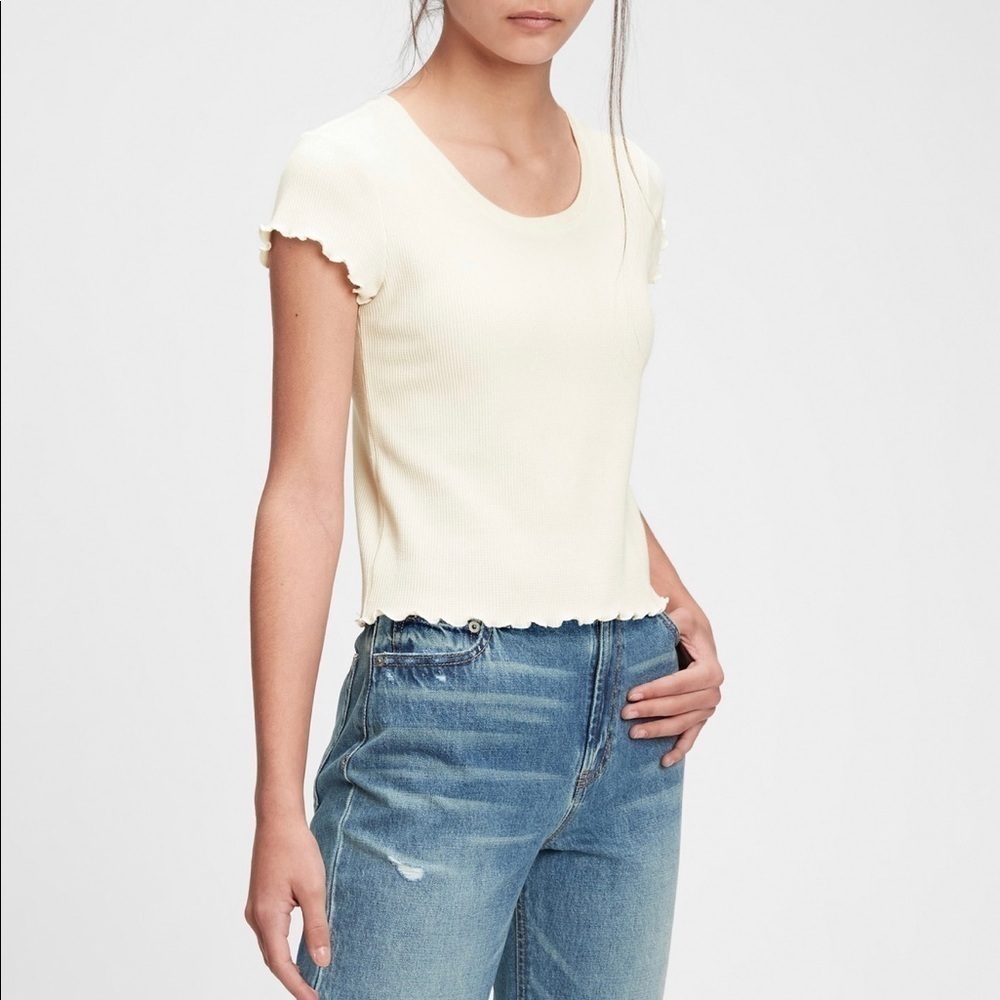 Crème crop top